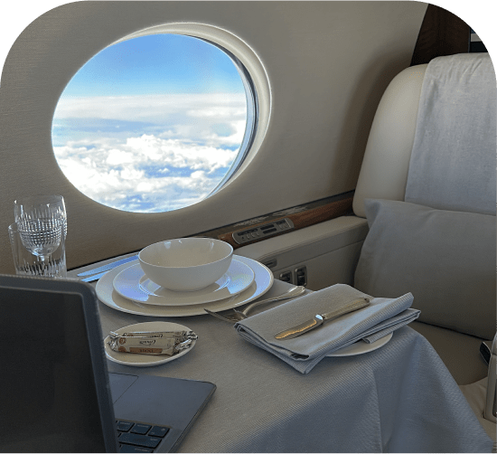 Catering a VIP Aircraft